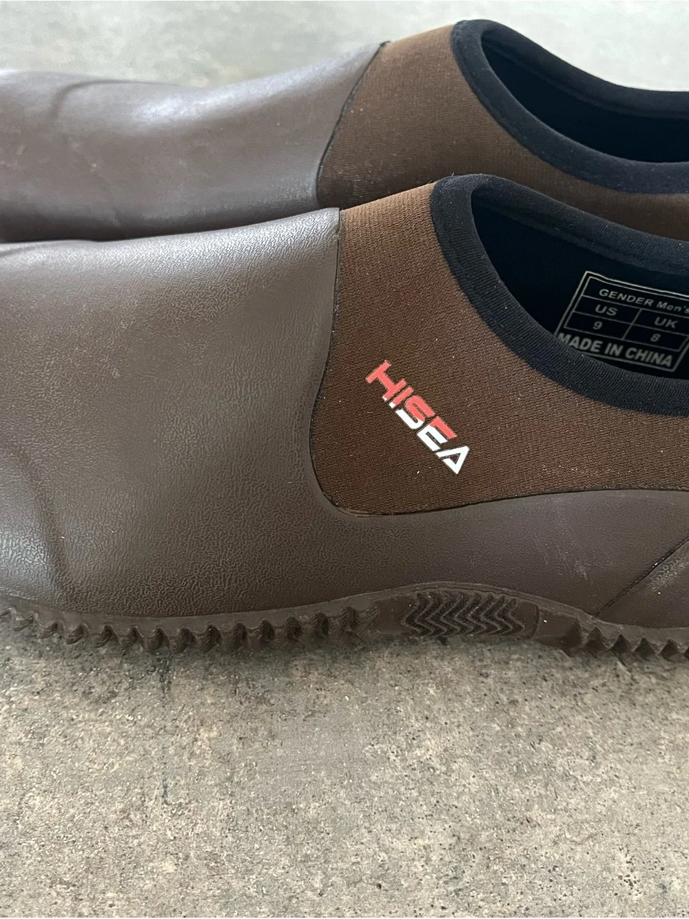 Men's Brown Waterproof Slip-On Rain & Snow Shoes